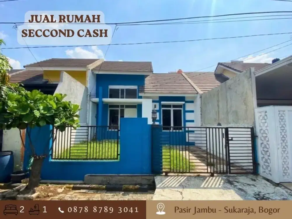 Jual Rumah CASH Strategis MURAH 598JT dkt Tol di Villa Bogor Indah