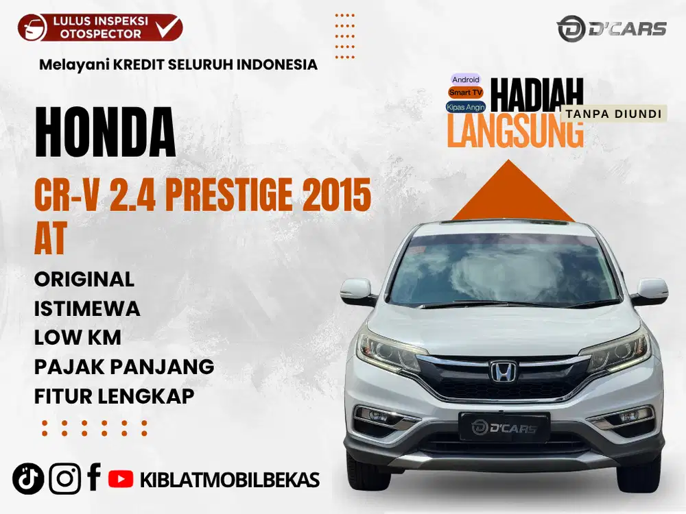 HONDA CR-V 2.4 PRESTIGE AUTOMATIC 2015 RECORD ORIGINAL