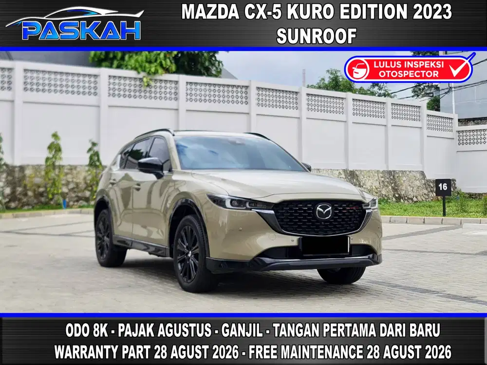 ANTIK Odo=8k Bunga=4% AGUSTUS GANJIL MAZDA CX5 KURO EDITION 2023 DAVID