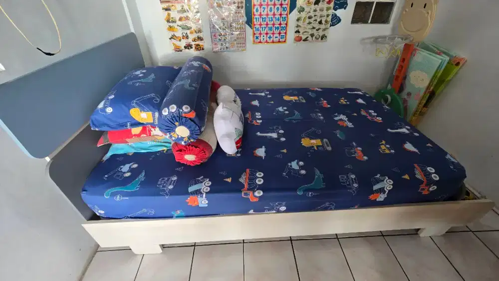 Jual murah tempat tidur anak dan kasur uk 120 x 200 cm