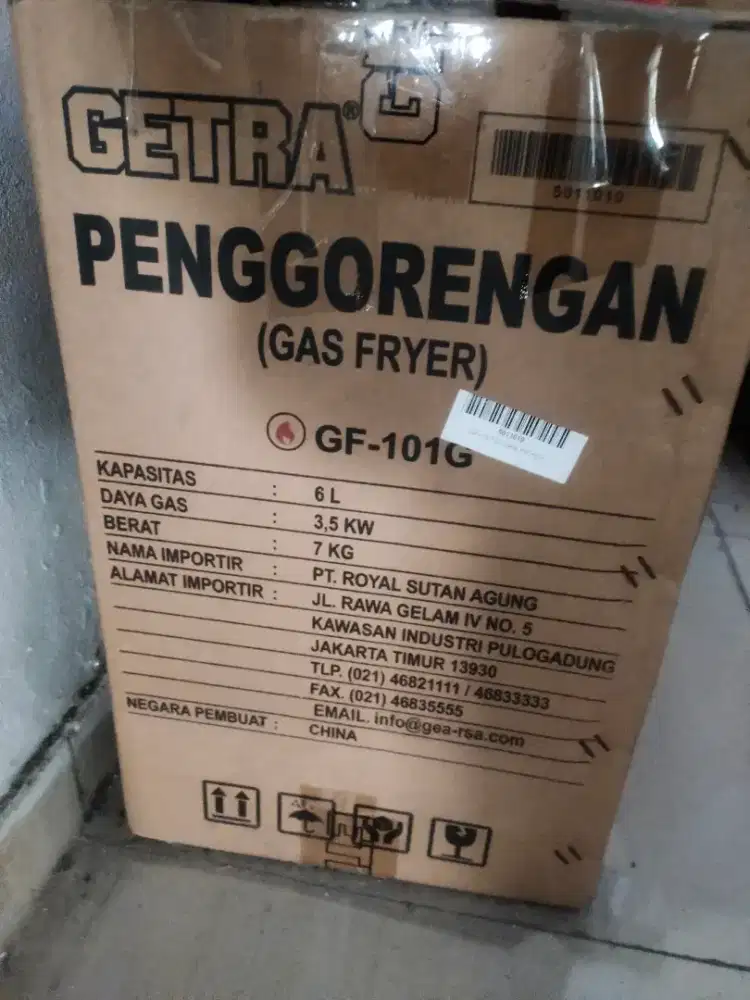 Penggorengan gas gas fryer merk Maspion, belum pernah dipakai