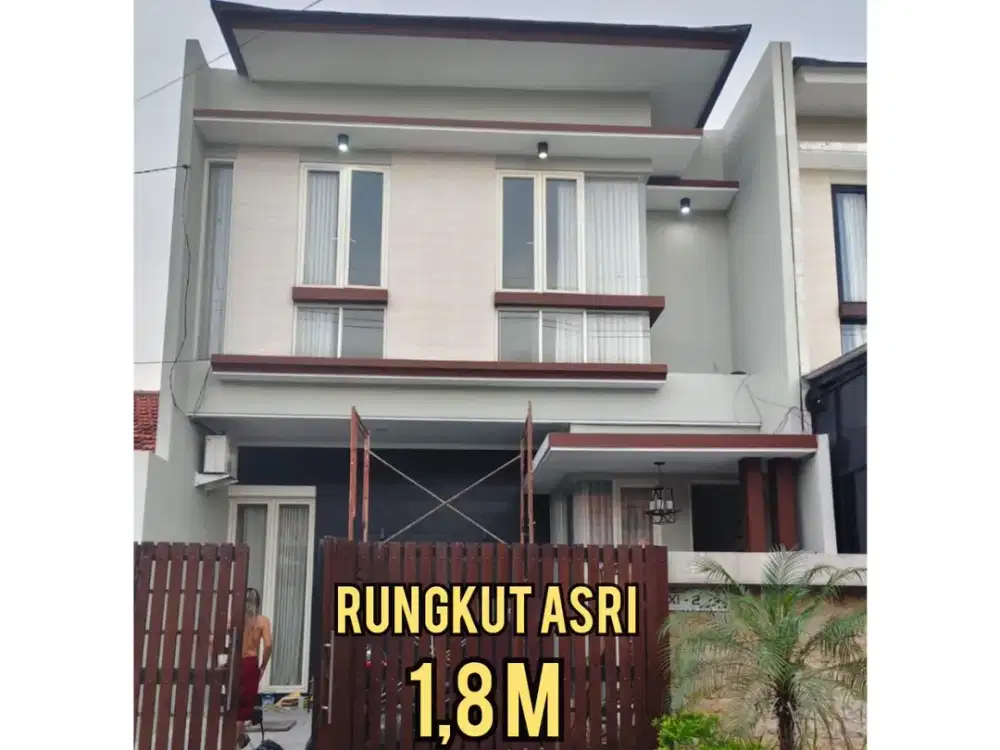 ‼️CANTIK SIAP HUNI, LEBAR 8‼️   RUMAH RUNGKUT ASRI BARAT MINIMALIS TERAWAT. DEKAT MERR, SUPERINDO, UPN, TOL, BANDARA JUANDA, Dll