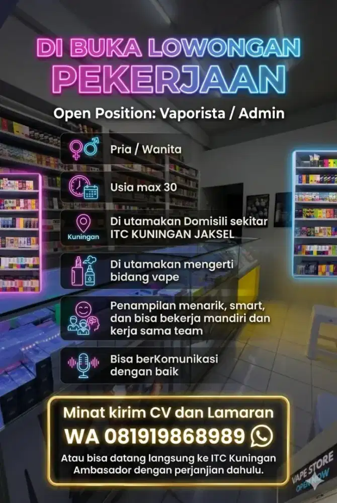 Lowongan Pekerjaan di ITC Kuningan Mall Ambassador