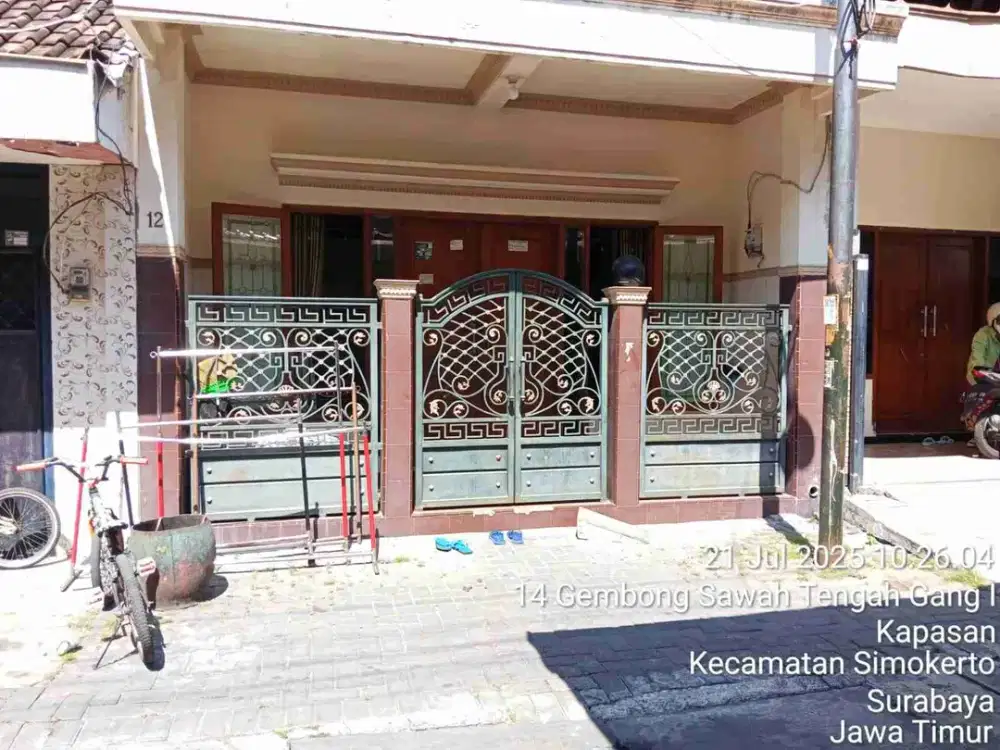Dijual murah via lelang rumah di kapasan Simokerto Surabaya