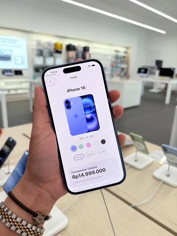 Iphone16 basic 128gb blue baru bergaransi Resmi