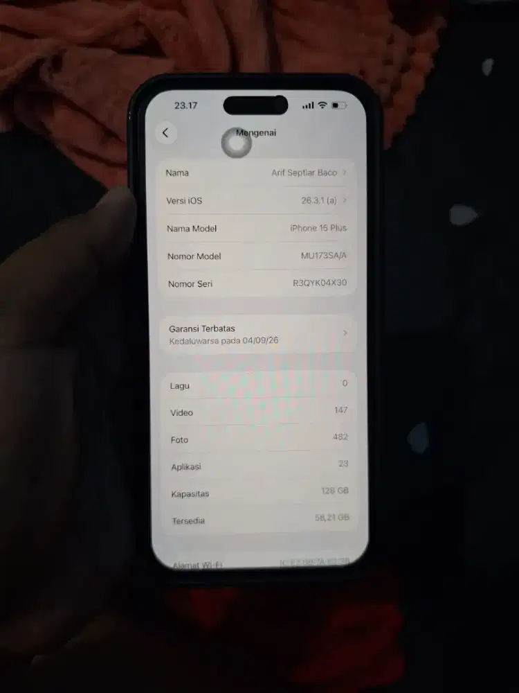 Iphone 15 plus 128 gb ibox full sett ibox