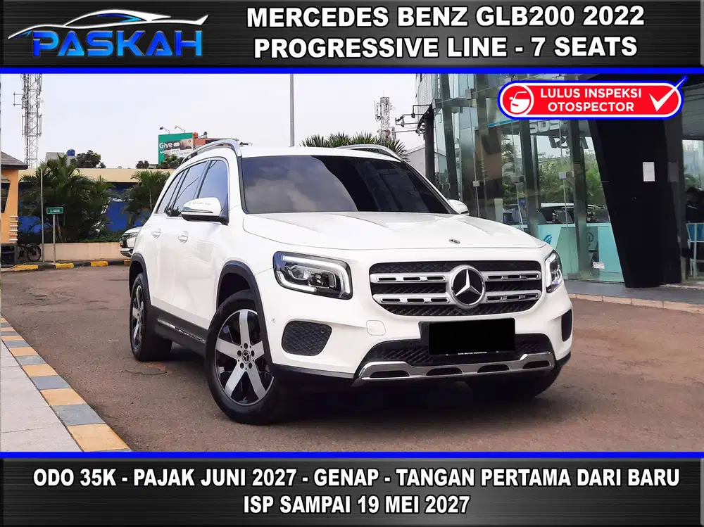 MERCEDES BENZ GLB200 2022 MERCY GLB 200 2022 Bunga=4% Pajak=2027-JUNI