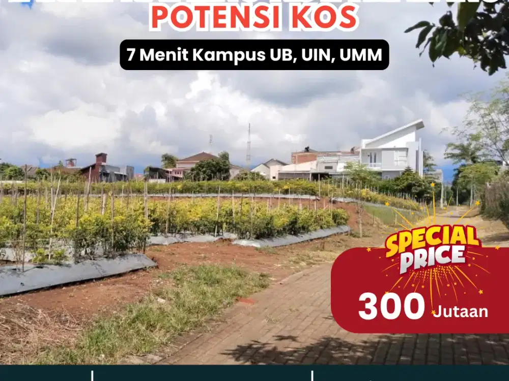 Tanah Kavling Siap Balik Nama Kota Malang, Potensial Kost