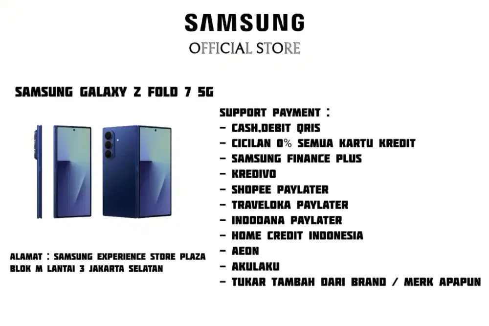 PROMO Samsung Galaxy Z Fold 7 5G Garansi Resmi SEIN