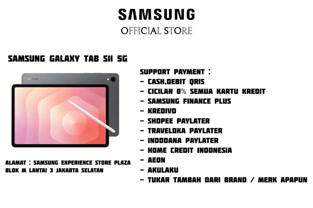 PROMO Samsung Galaxy Tab S11 Garansi Resmi SEIN
