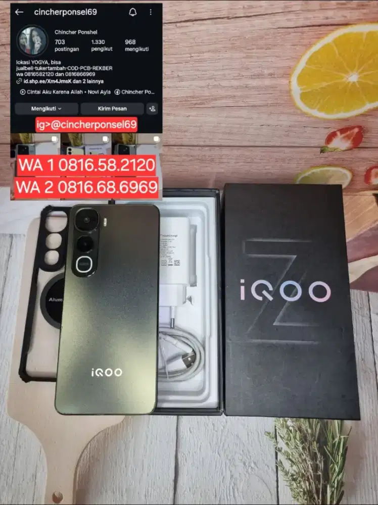 Jual hp likenew iqoo z10 lite 8/256 istinewa grns on 10 2026