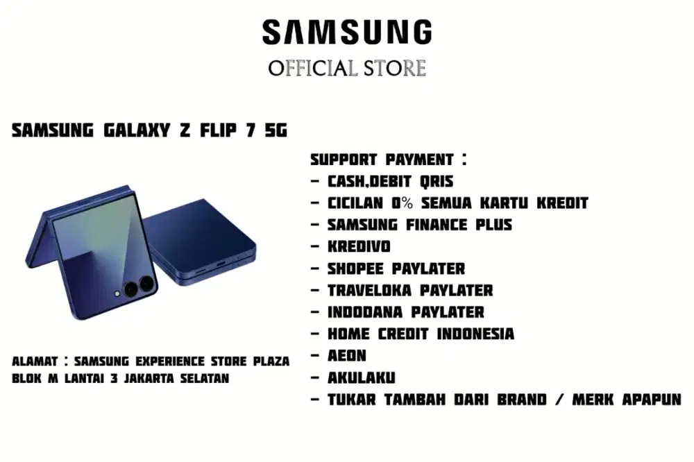 PROMO Samsung Galaxy Z Flip 7 5G Garansi Resmi SEIN