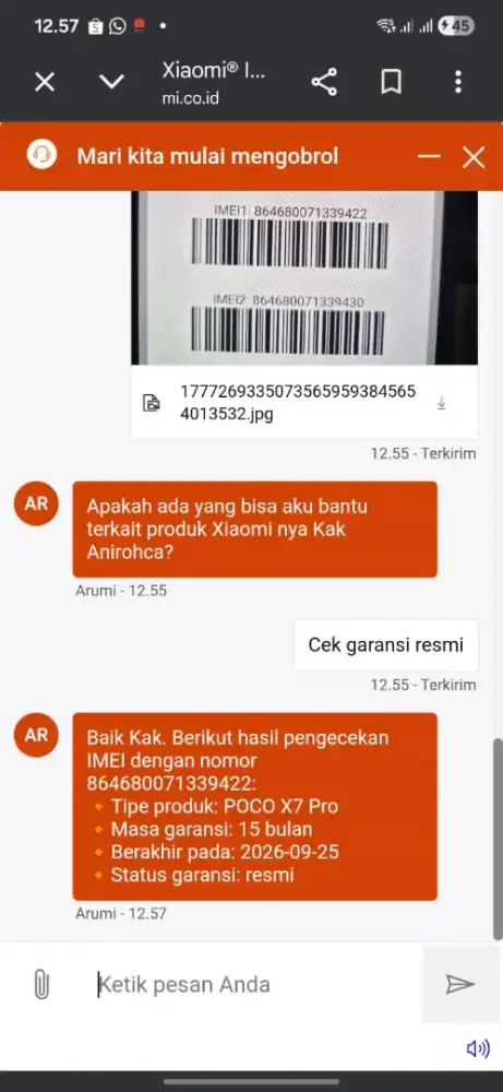 Jual hp istimewa POCO X7 PRO 5g 12/512 likenew mulus grns on