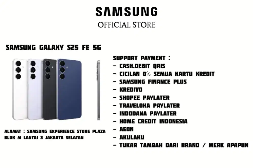 PROMO Samsung Galaxy S25 Fe 5G Garansi Resmi SEIN
