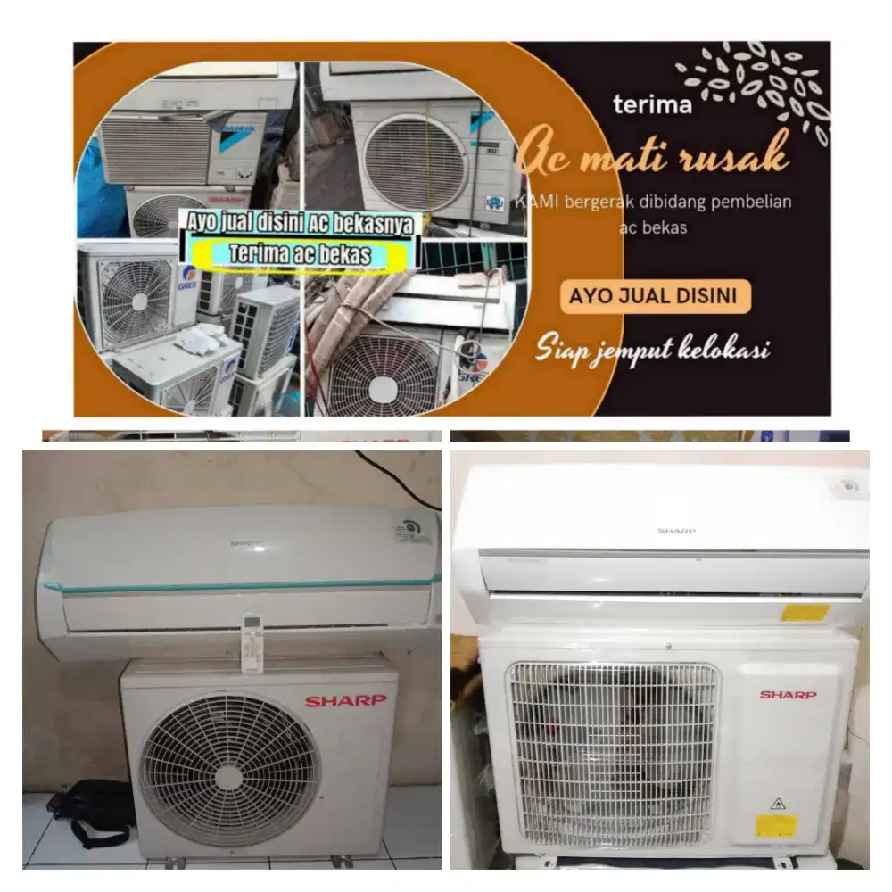 Terima ac bekas rusak