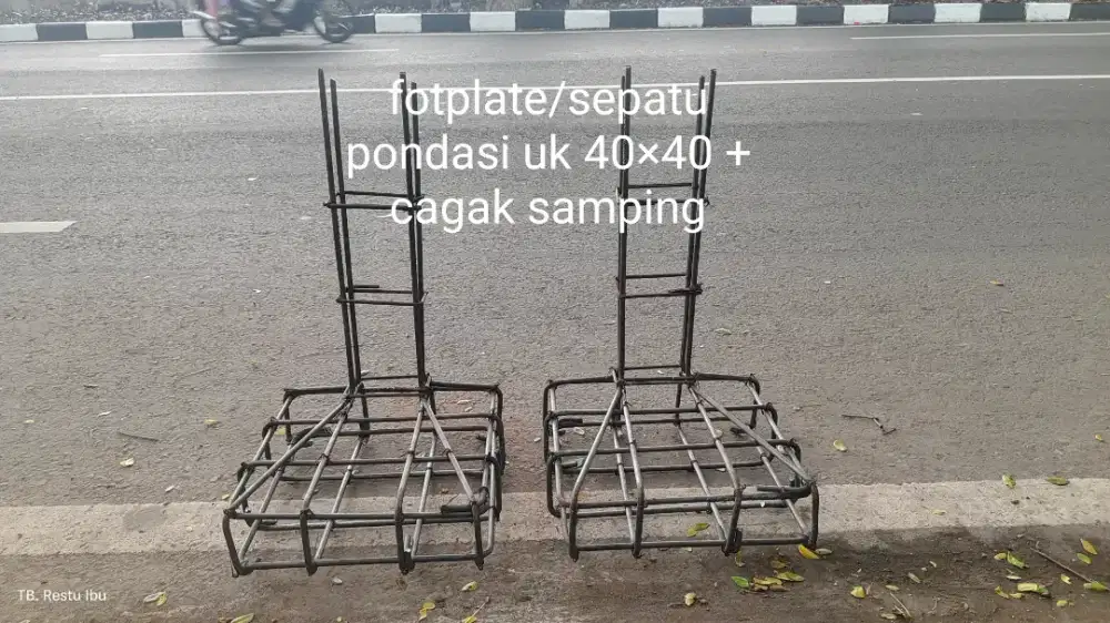 Besi fotplatee/sepatu pondasi