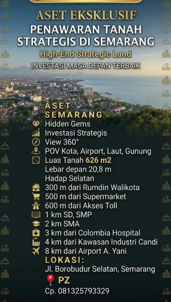 Dijual tanah best view