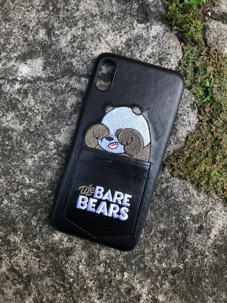 Pocket Snoopy Pattern Leather Case iPhone X/XS Max