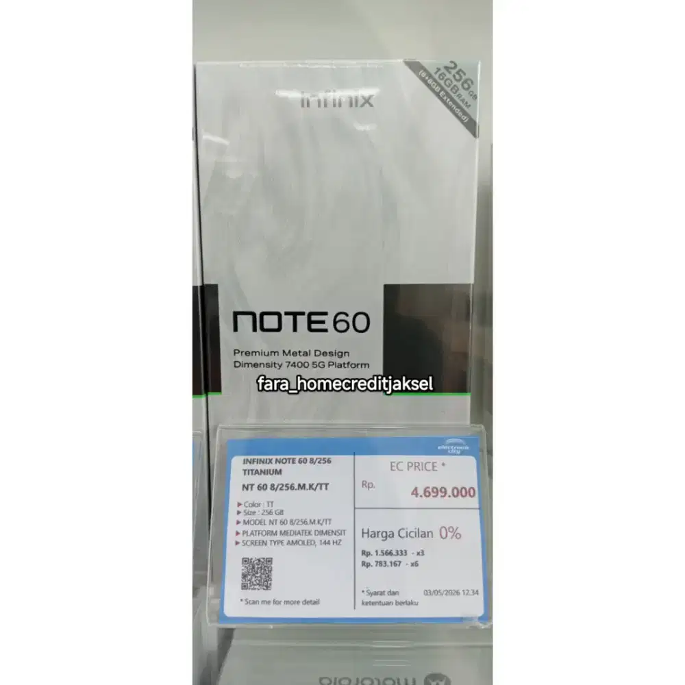 Infinix Note 60 8/256GB Titanium