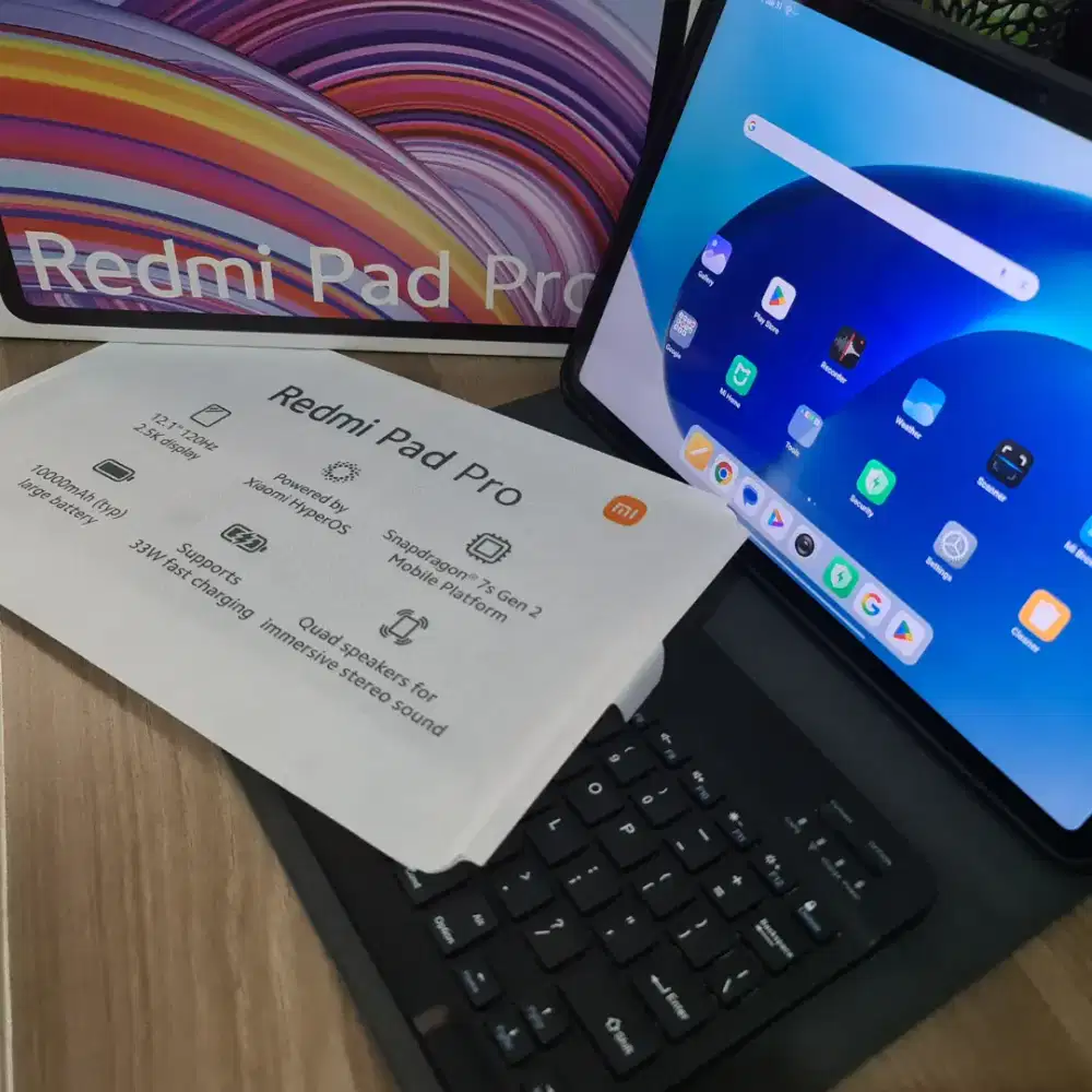 Redmi Pad Pro Like New bonus Cover dan Keyboard