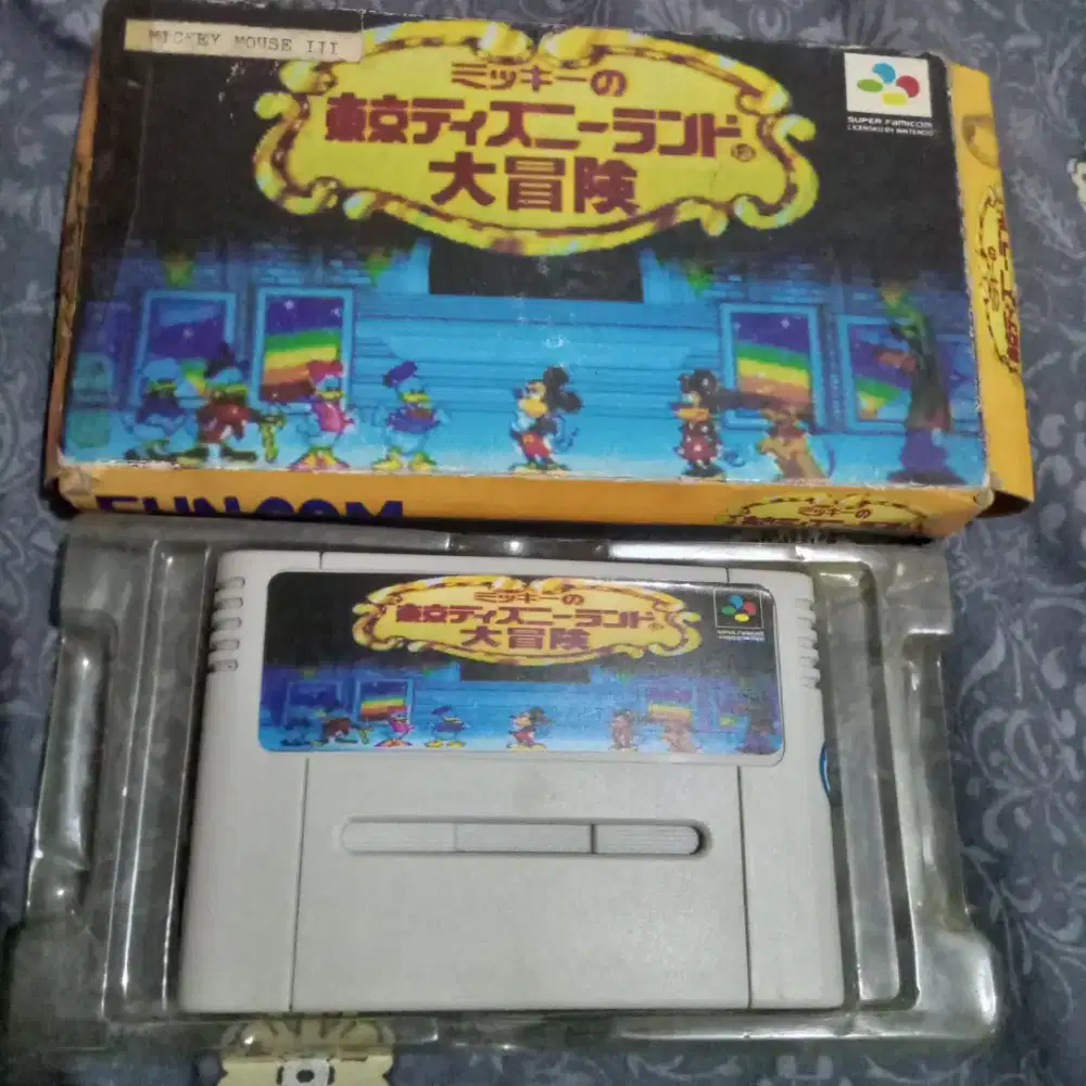 Kaset supernintendo mickey snes japan nego cod rungkut ok