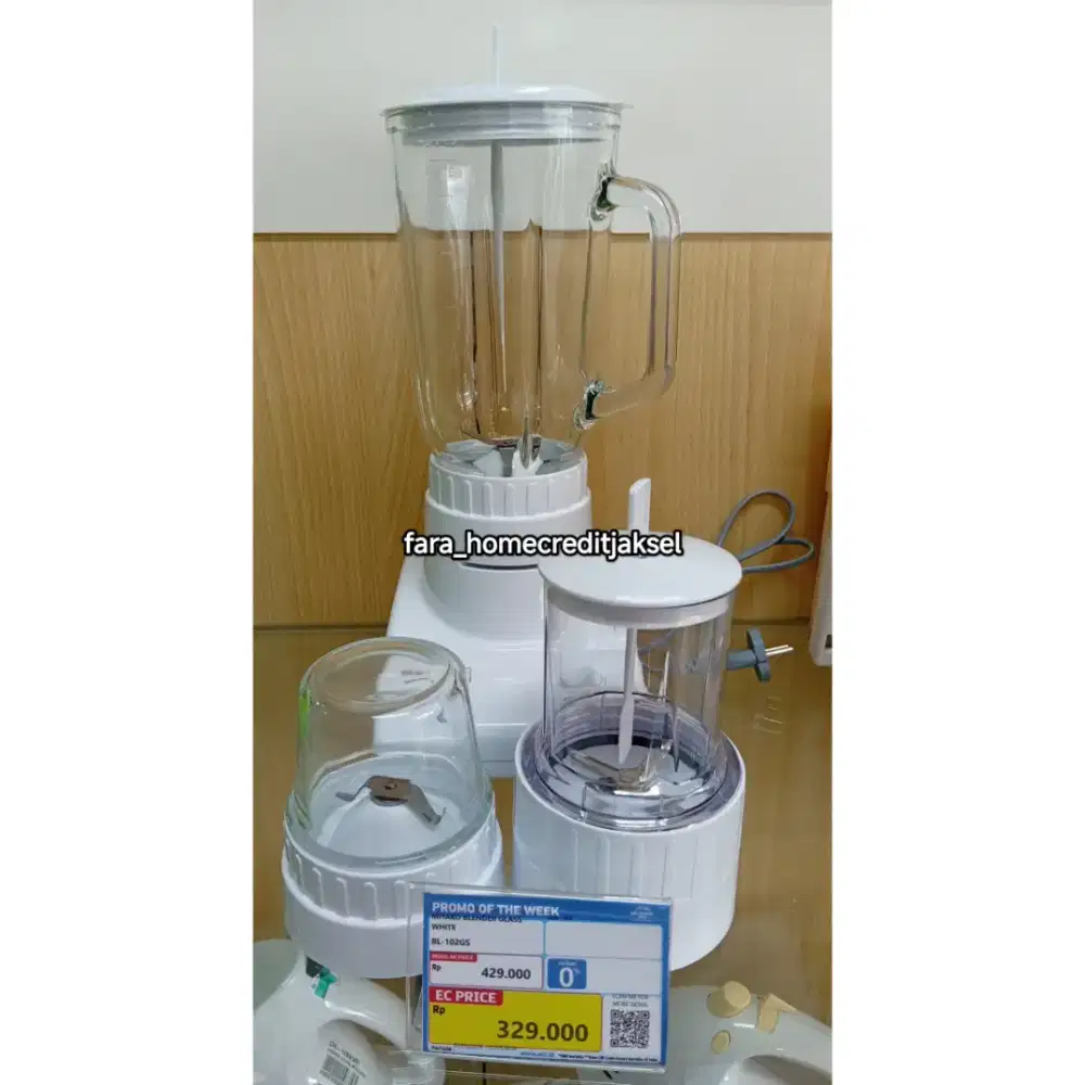 Miyako Blender Glass White