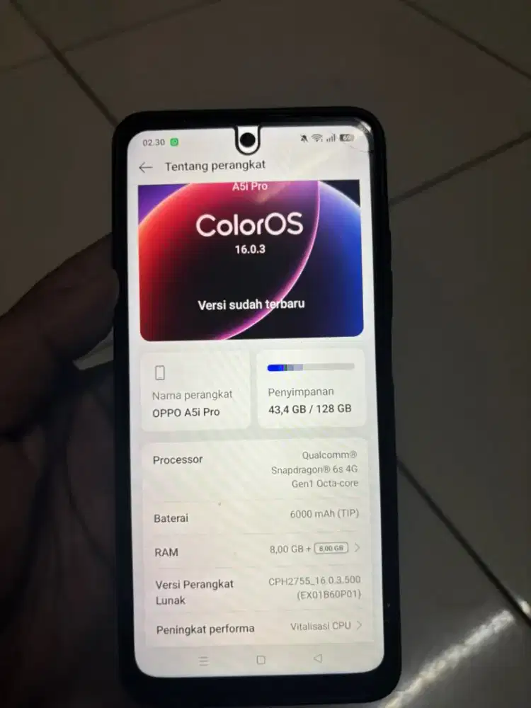 Oppo A5i pro like new