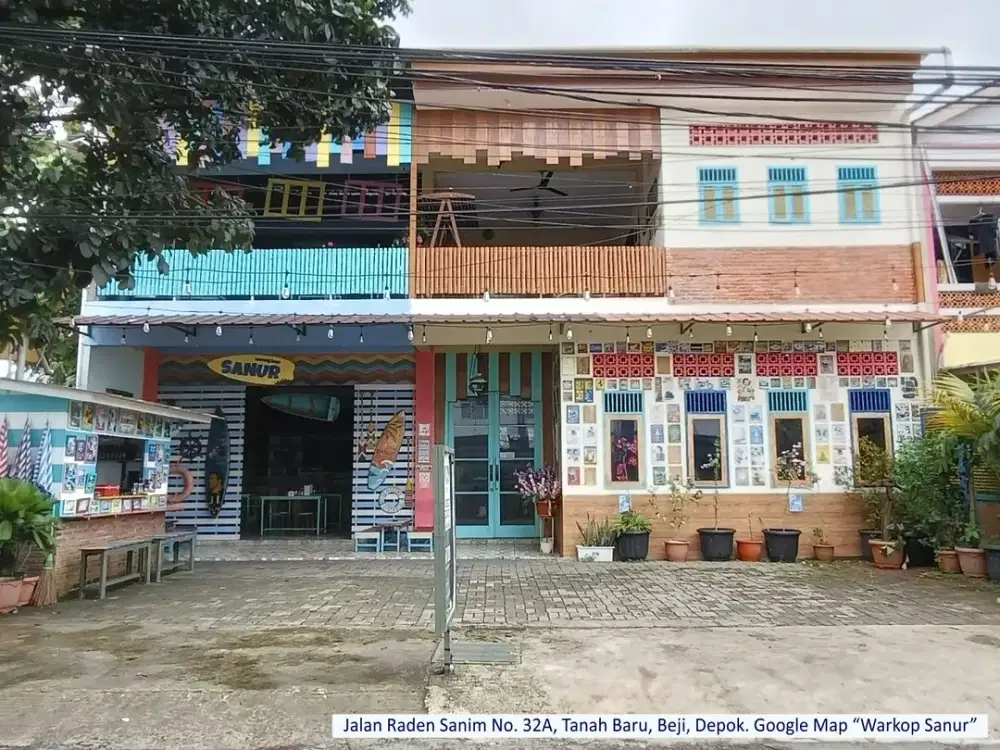 Dijual Ruko/Ruang Usaha Lokasi Komersial, Jalan Ramai & Banyak Perumahan di Tanah Baru, Beji, Depok. 2 Lantai.