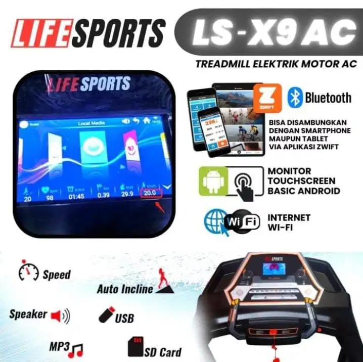 Treadmill Elektrik LS X9 AC