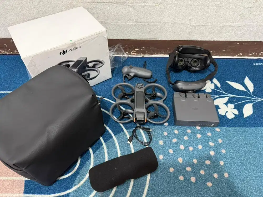Drone dji avata 2 fly more combo 3 batery mulus 1000% seperti baru