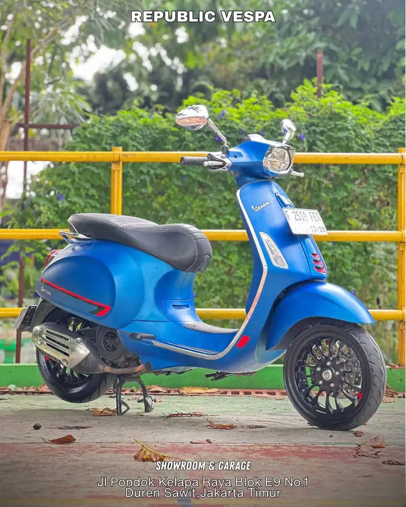 Jual cepat PIAGGIO VESPA SPRINT S150 IGET ABS LED TH 2019 WARNA BLUE V