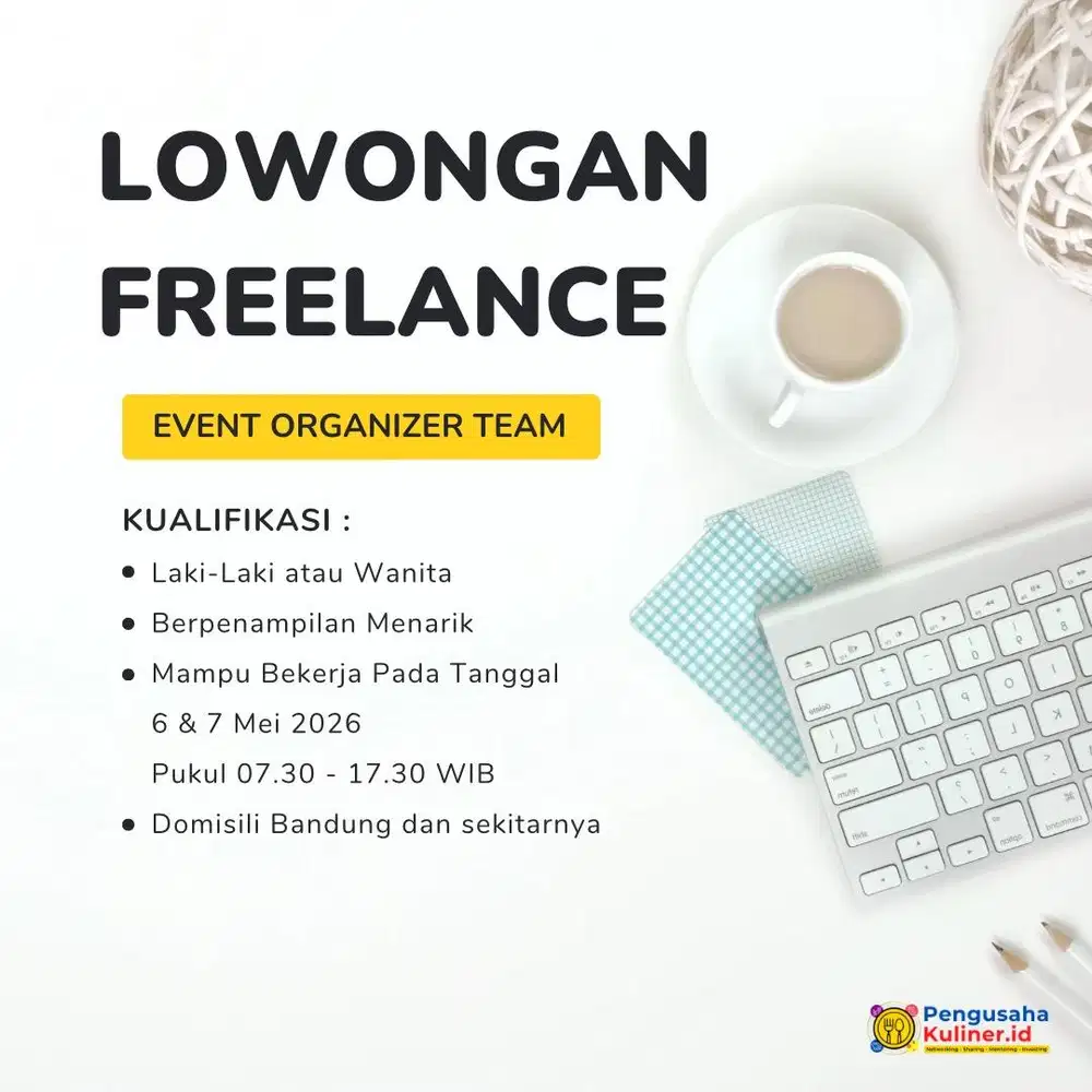 Lowongan Freelance Panitia Acara