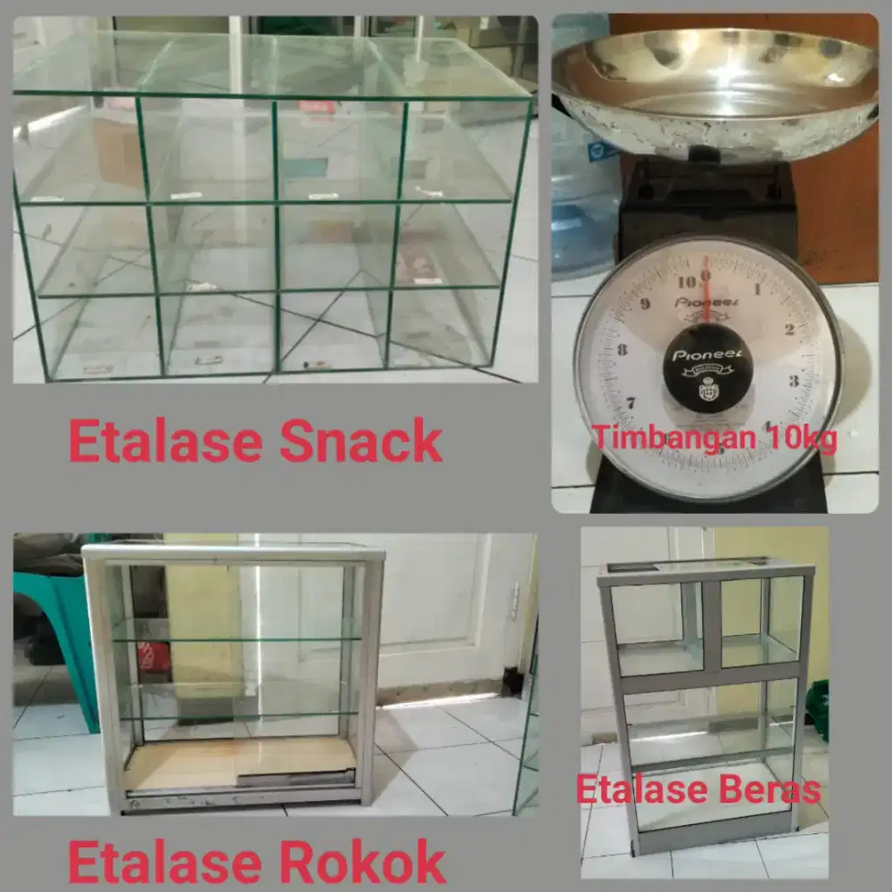 Di jual Murah etalase warung seken