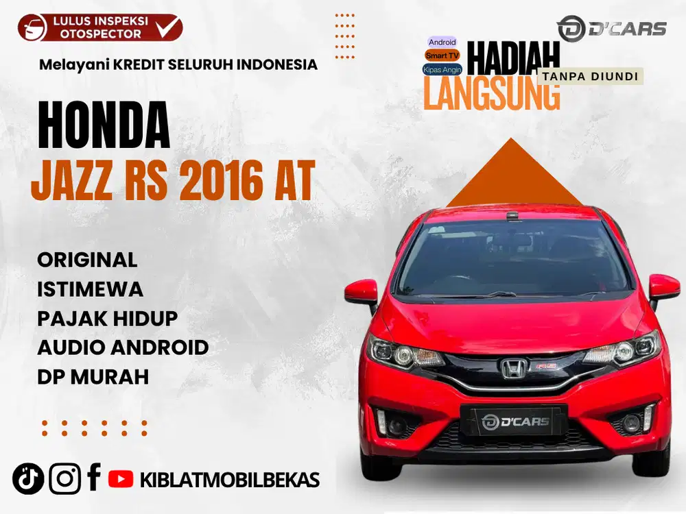 HONDA JAZZ RS AUTOMATIC 2016 LOW KM ISTIMEWA