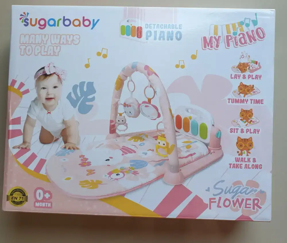 SUGAR BABY All in 1 Piano Playmat - Warna Sugar Flower