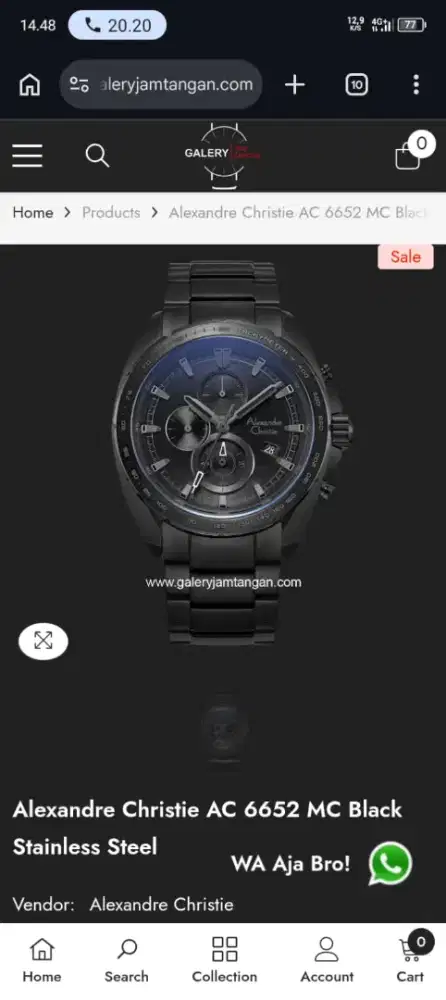 Jual jam tangan Alexandre Christie 
SKU : AC 6652 MC