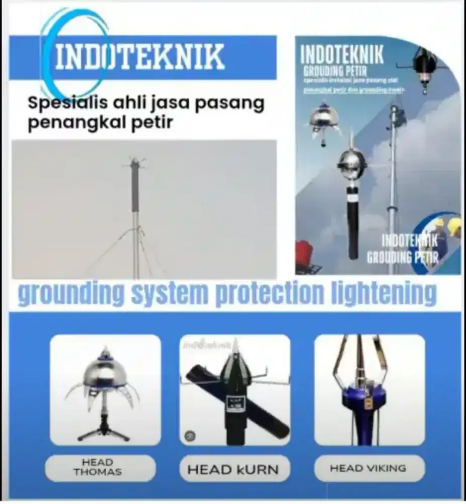 Spesialis ahli jasa pasang anti penangkal petir dan grounding mesin