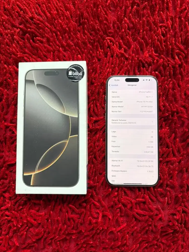 Iphone 16 Pro Max 256gb iBox