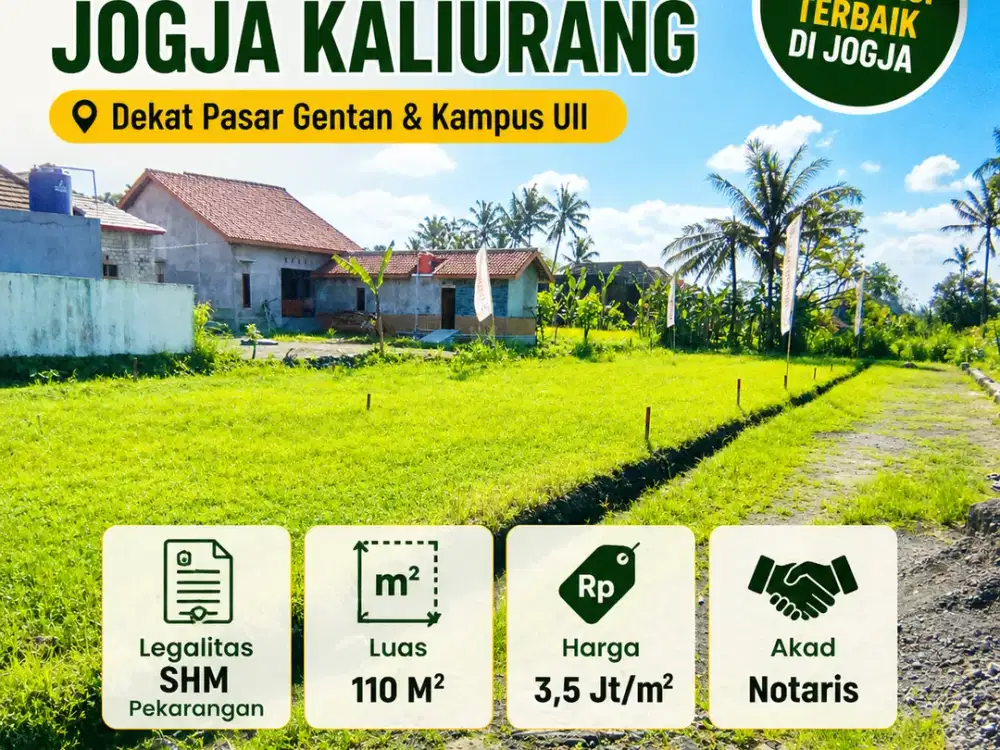 Tanah kaliurang km 10 dekat superindo &  kampus UII