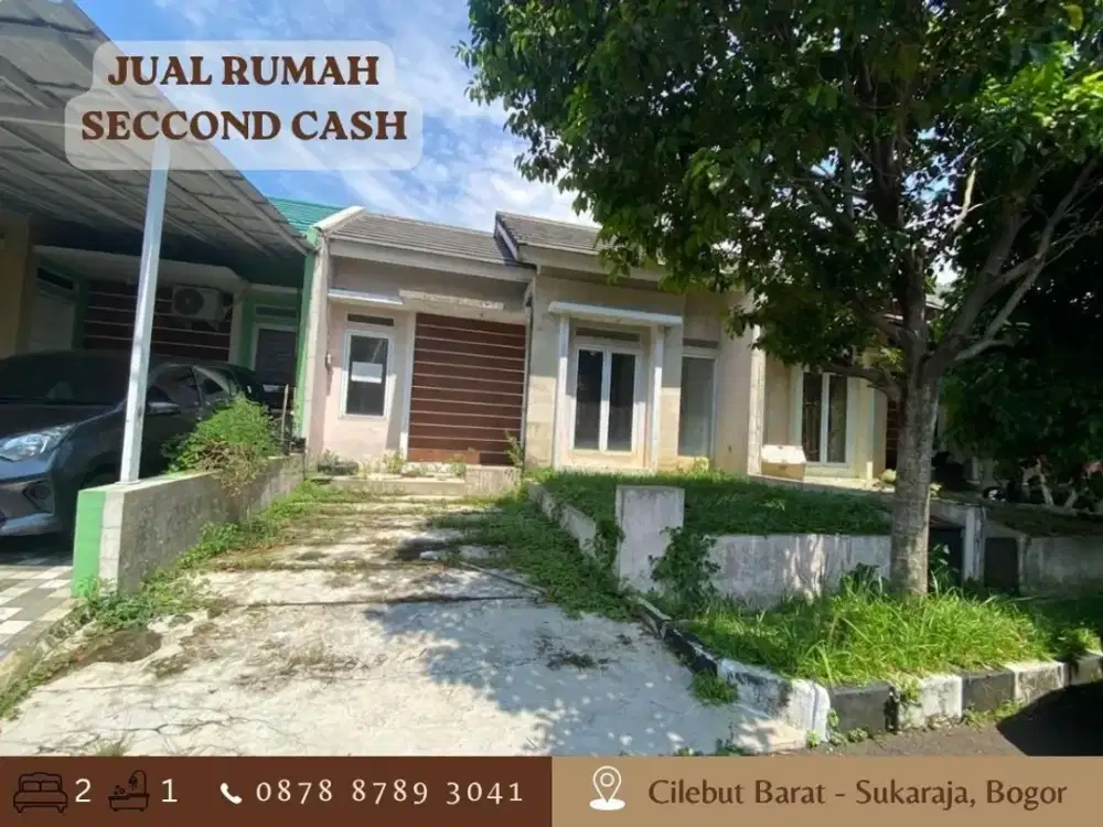 Jual CASH Rumah Strategis dkt Stasiun LT98 515JT di Cilebut Residence