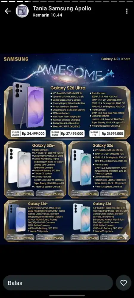 Promo cicilan samsung All tipe