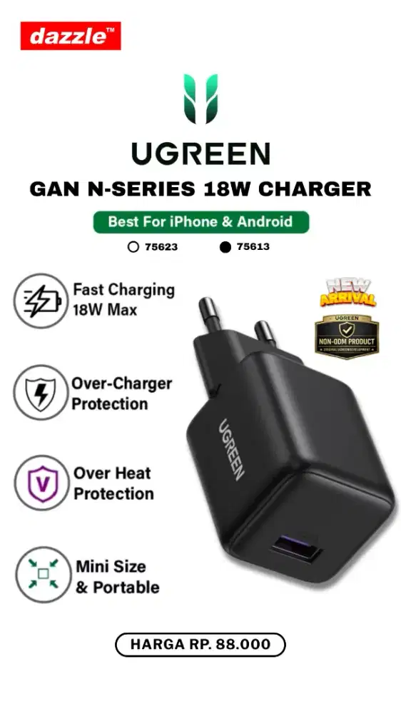 UGREEN GAN N-SERIES 18W CHARGER (75623, 75613)