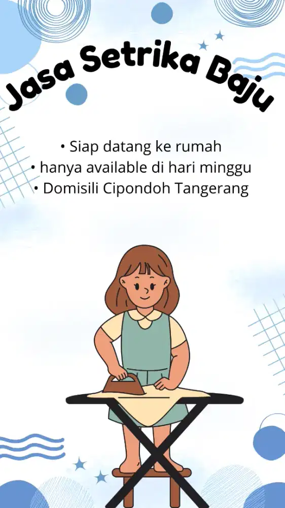 JASA SETRIKA BISA DATANG KE RUMAH