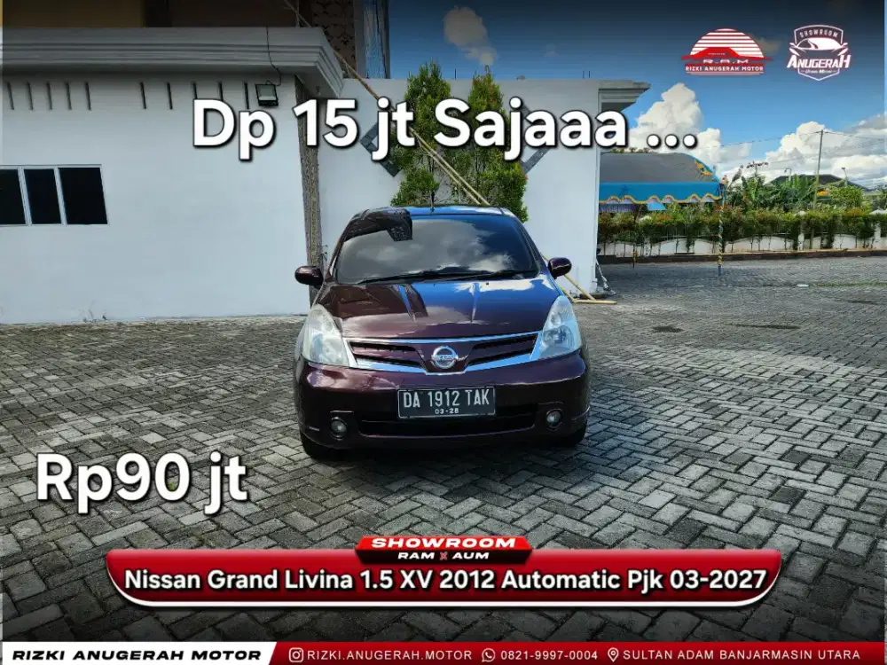 Dp ringan Grand Livina 1.5 XV 2012 Automatic AT