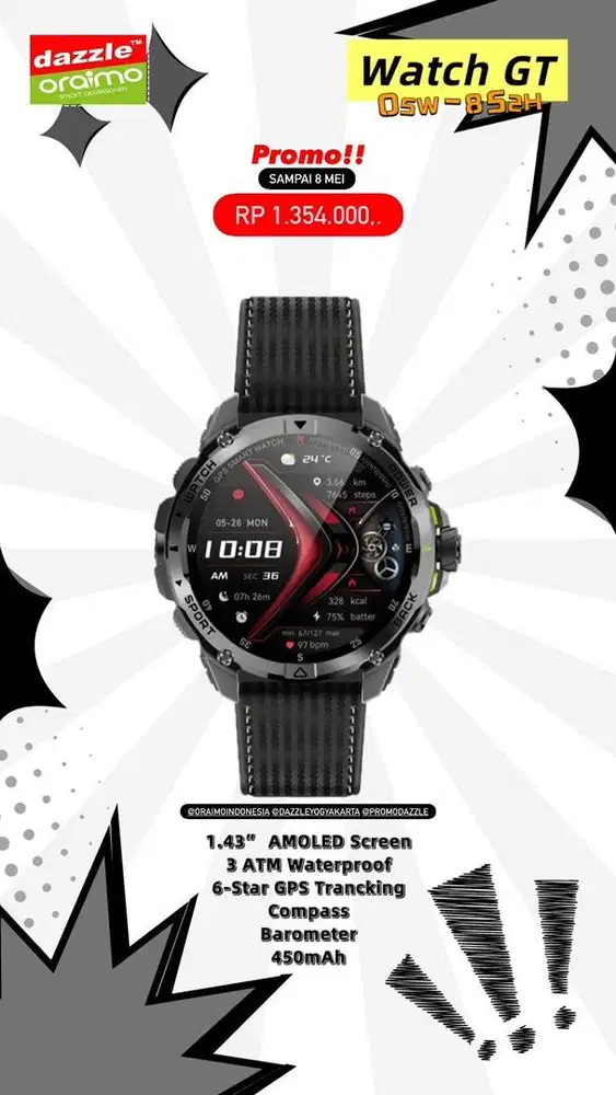 Smartwatch GPS Oraimo OHP-852H
