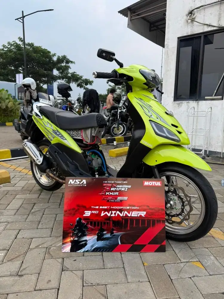 Mio Sporty 5tl Asli tahun 2007 Restorasi Green Mutiara