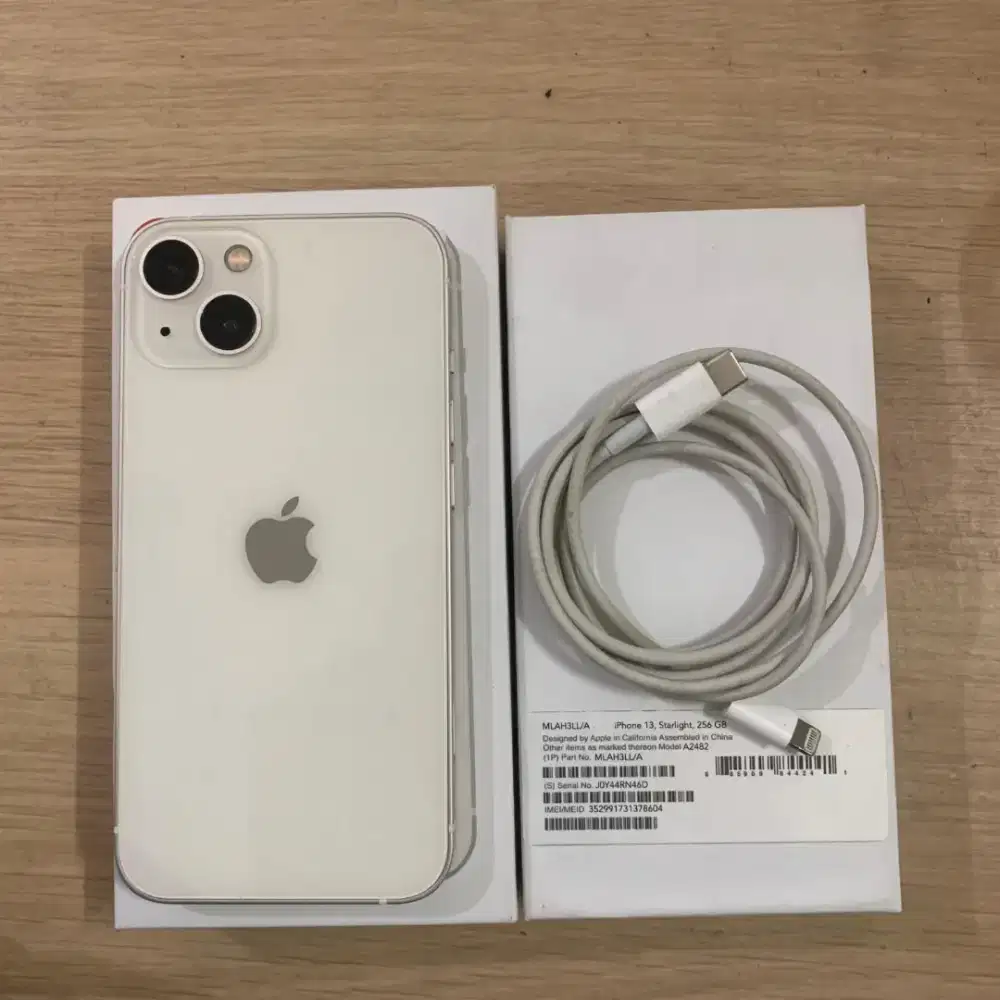 iPhone 13 256GB Starlight Murah BH 89% Fullset OEM – 6,7 Juta