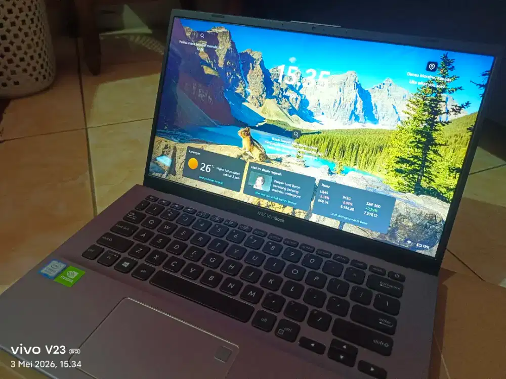 Jual Laptop Asus Vivobook A412F (Ram 20gb, SSD 512gb, Core i5, NVIDIA)