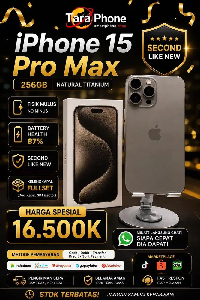 IPHONE 15PROMAX 256GB BRAND NEW
