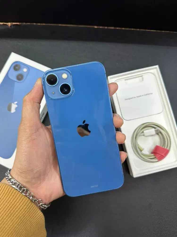 iPhone 13 128GB BH 80% Blue Garansi Ex iBox